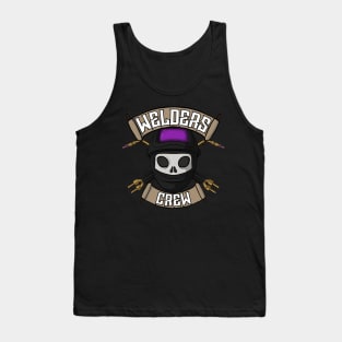 Welders crew Jolly Roger pirate flag Tank Top